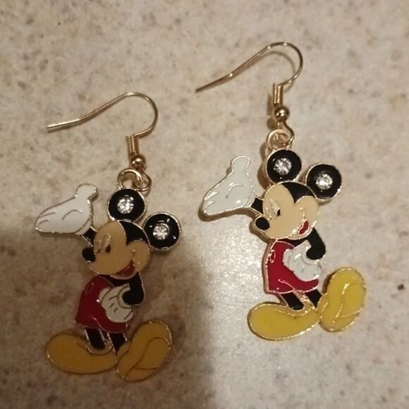 MICKEY MOUSE EARRINGS  - Picture 1 of 3